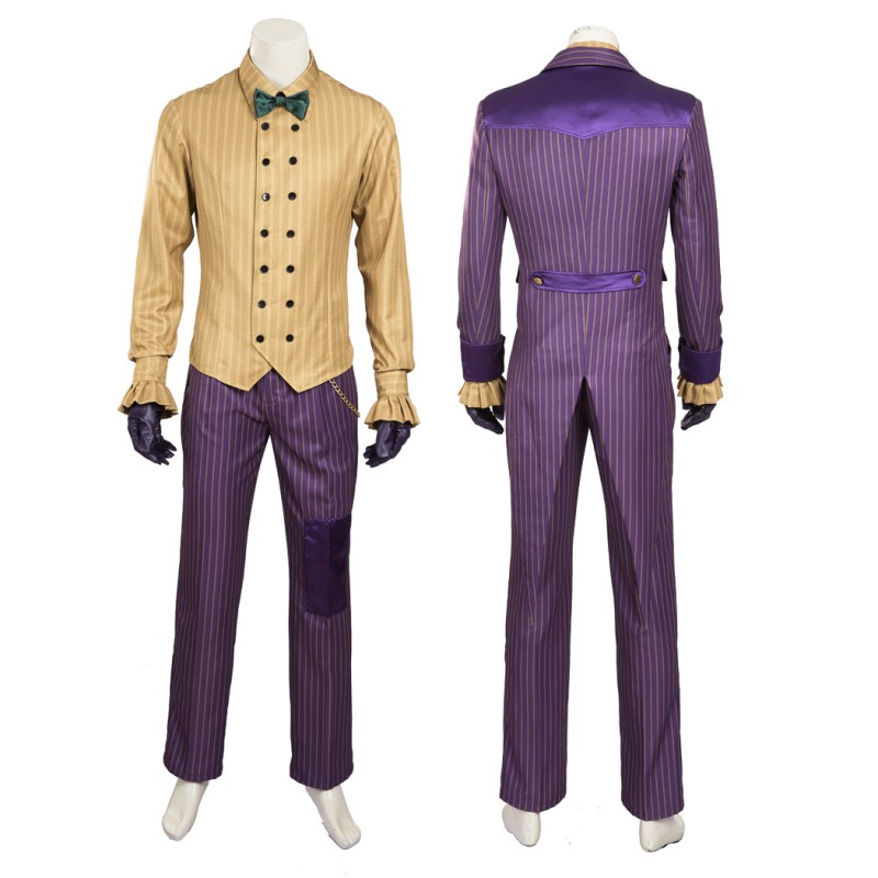 Bat Knight Purple Cosplay Costume Arkham Asylum Halloween Suit