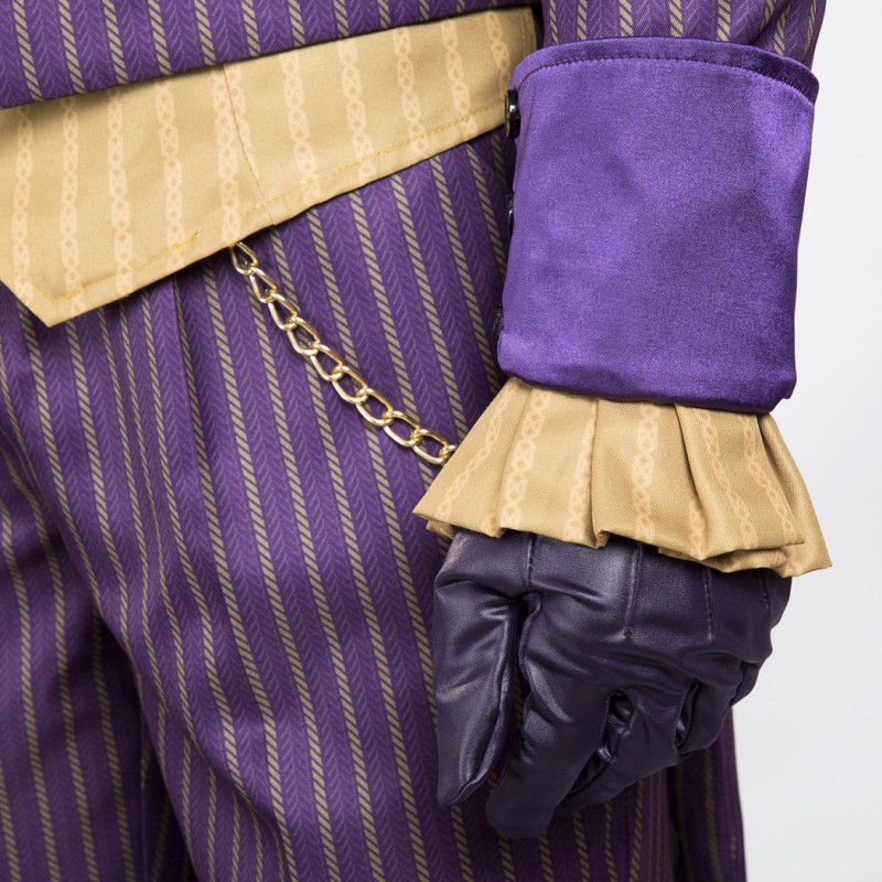 Bat Knight Purple Cosplay Costume Arkham Asylum Halloween Suit
