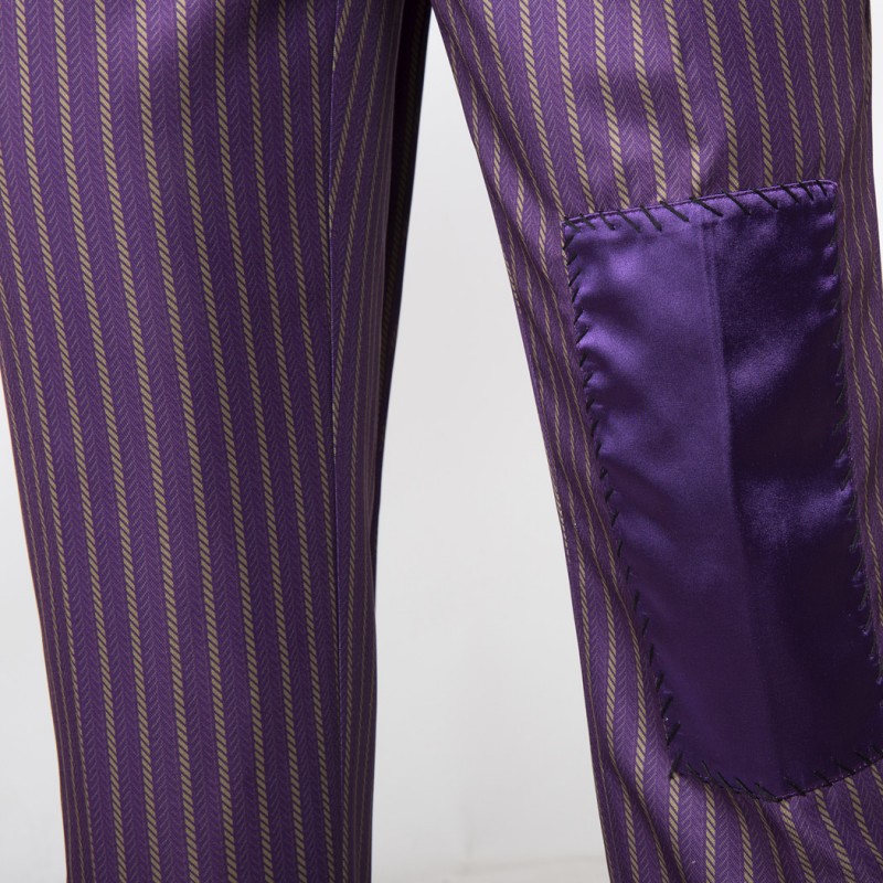 Bat Knight Purple Cosplay Costume Arkham Asylum Halloween Suit