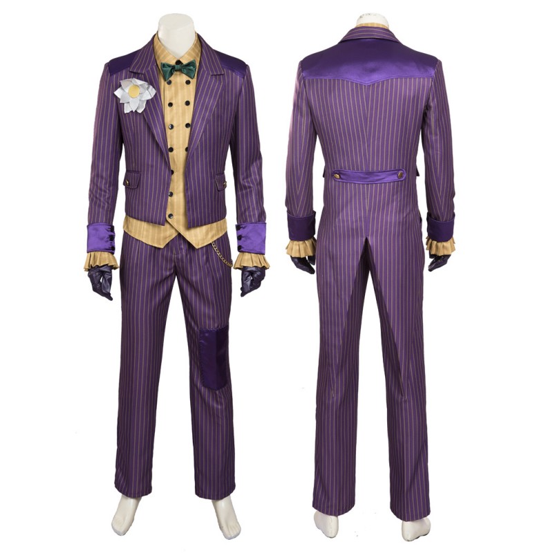 Bat Knight Purple Cosplay Costume Arkham Asylum Halloween Suit