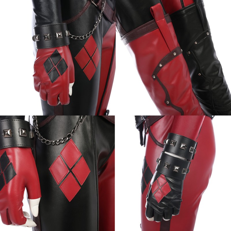 HQ Margot Robbie Cosplay Costume Arkham Knight Halloween Suit