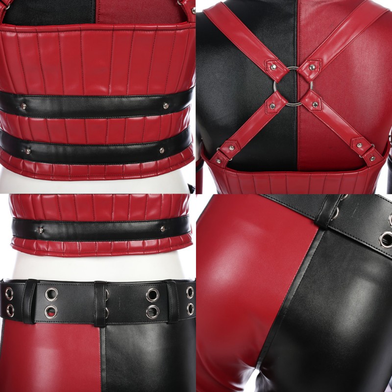 HQ Margot Robbie Cosplay Costume Arkham Knight Halloween Suit
