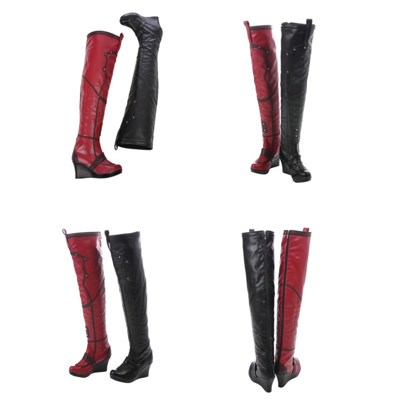 HQ Margot Robbie Cosplay Costume Arkham Knight Halloween Suit