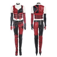 HQ Margot Robbie Cosplay Costume Arkham Knight Halloween Suit