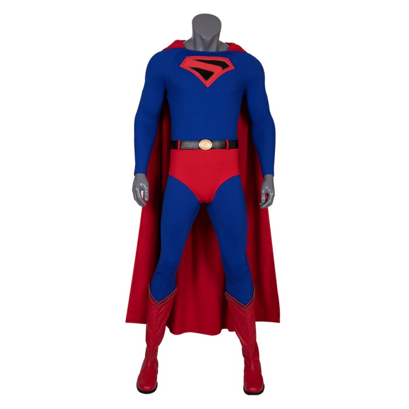 Clark Kent Cosplay Costume Male Blue Halloween Suit
