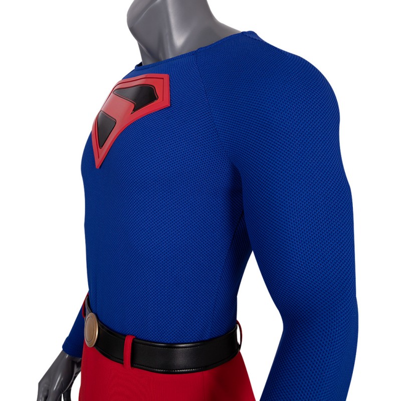 Clark Kent Cosplay Costume Male Blue Halloween Suit