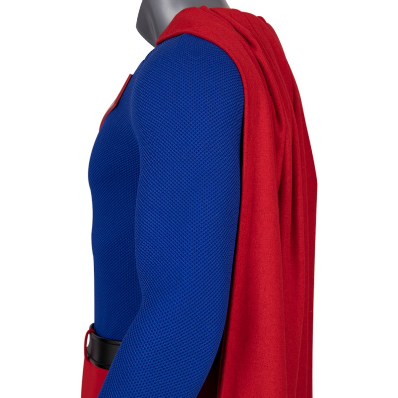 Clark Kent Cosplay Costume Male Blue Halloween Suit