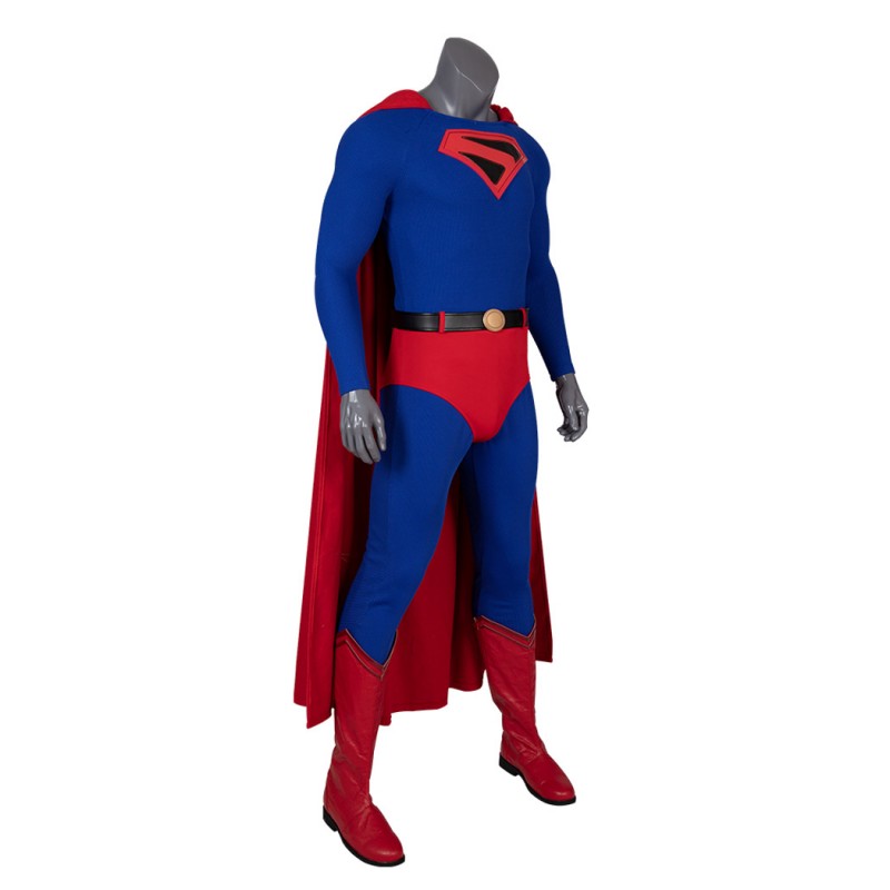 Clark Kent Cosplay Costume Male Blue Halloween Suit