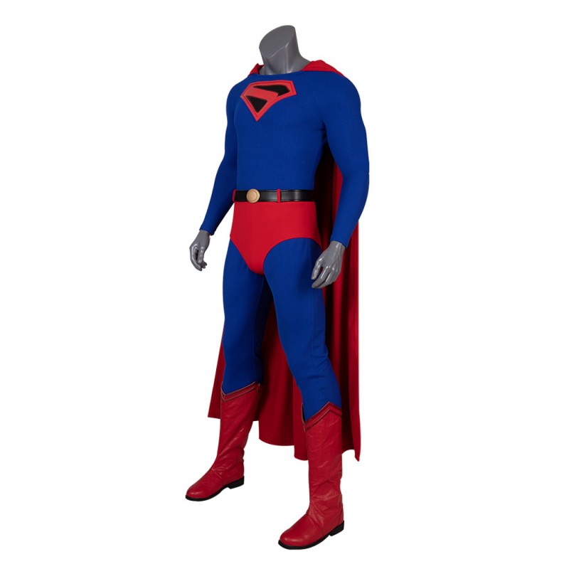 Clark Kent Cosplay Costume Male Blue Halloween Suit