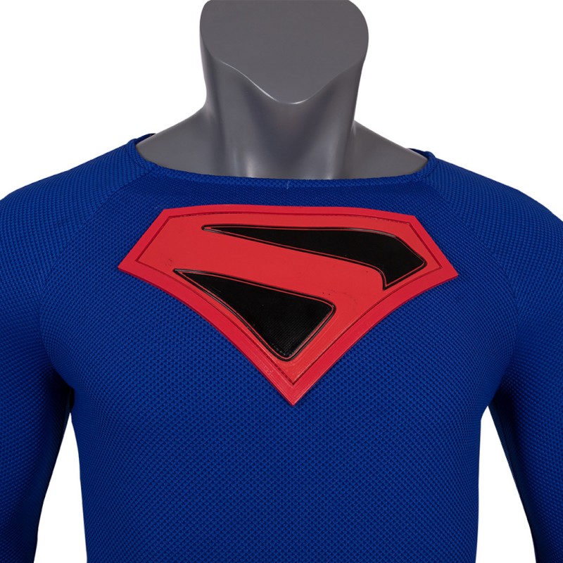 Clark Kent Cosplay Costume Male Blue Halloween Suit
