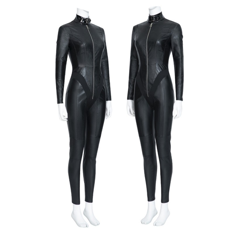 New Catgirl Costume Selina Kyle Cosplay Suit Black Halloween Outfits