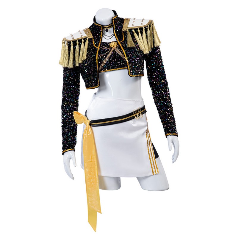 KPop Demon Hunters Mira Cosplay Costume Black Jacket Halloween Suit