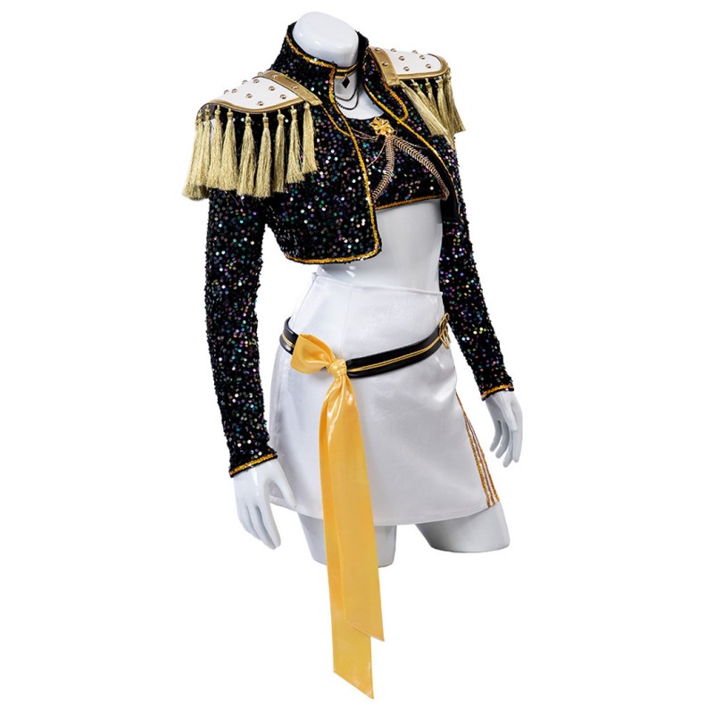 KPop Demon Hunters Mira Cosplay Costume Black Jacket Halloween Suit