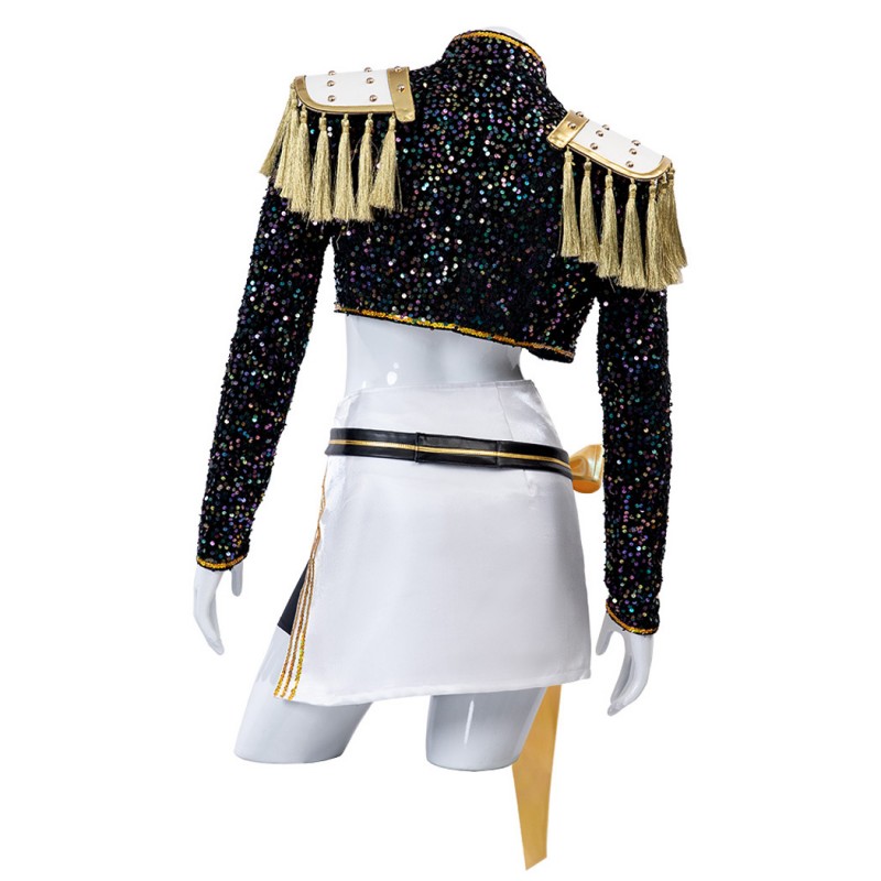 KPop Demon Hunters Mira Cosplay Costume Black Jacket Halloween Suit
