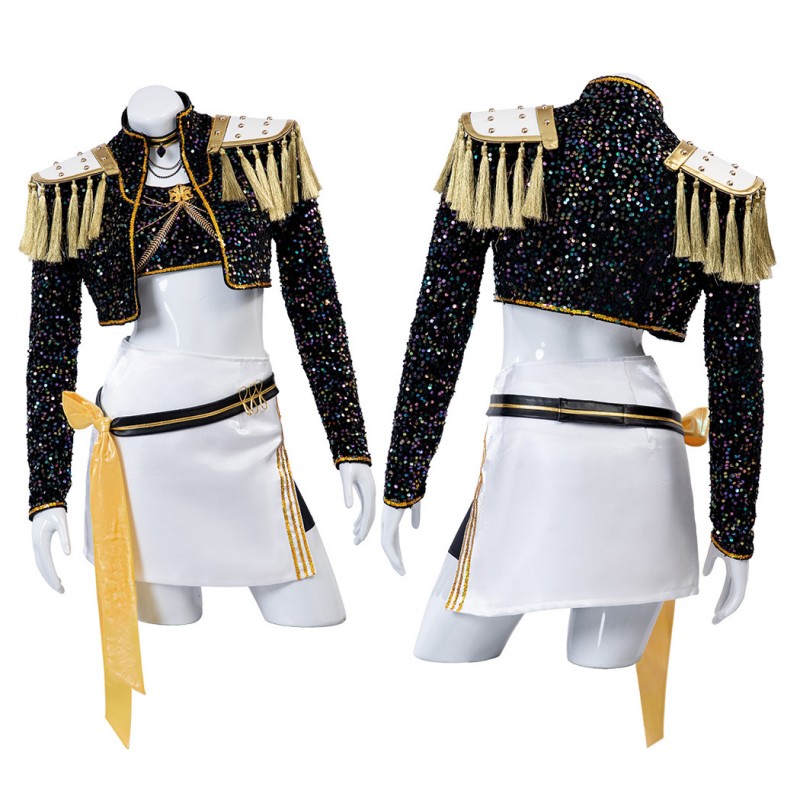 KPop Demon Hunters Mira Cosplay Costume Black Jacket Halloween Suit