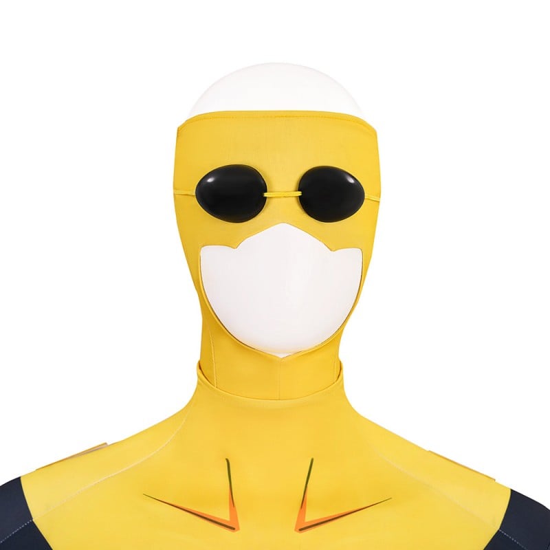 Invincible Sinister Mark Graysons Jumpsuit Yellow Cosplay Costume Printed Suit