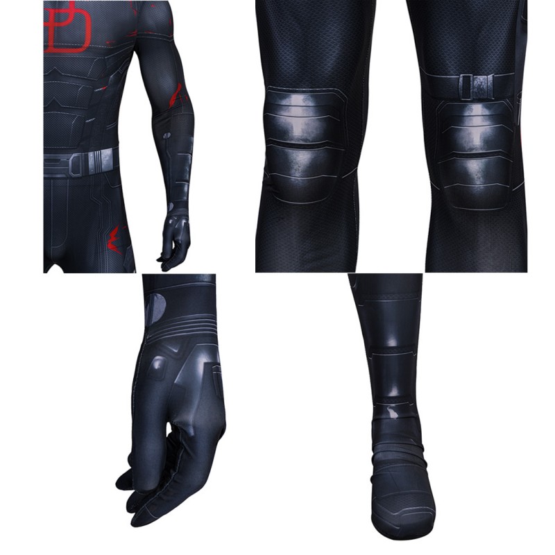 Daredevil Black Jumpsuit Daredevil Born Again Season 2 Cosplay Costume