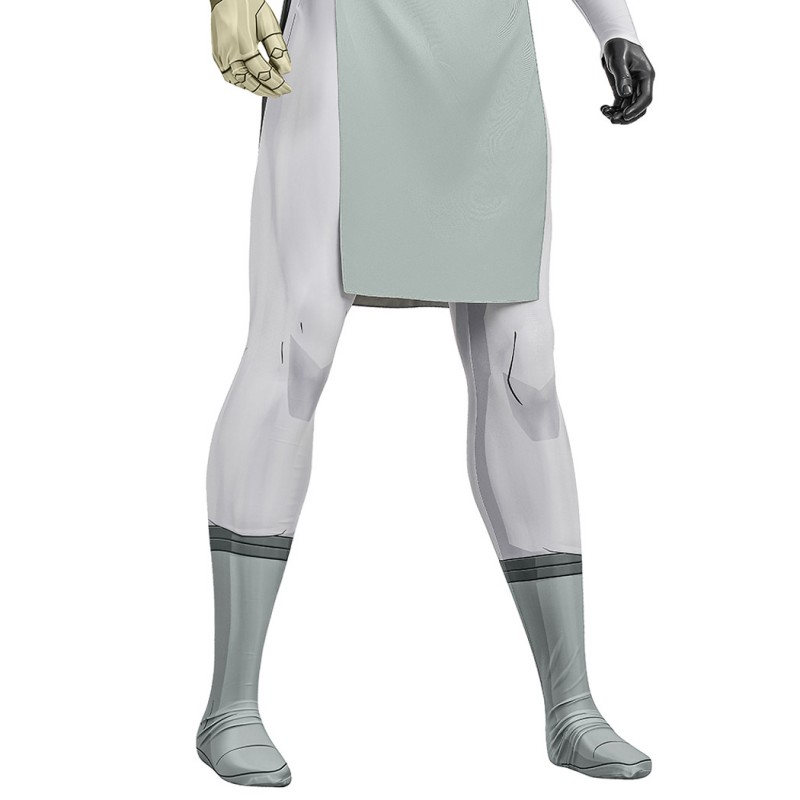 Invincible Thragg Jumpsuit Cosplay Costume Male White Halloween Suit