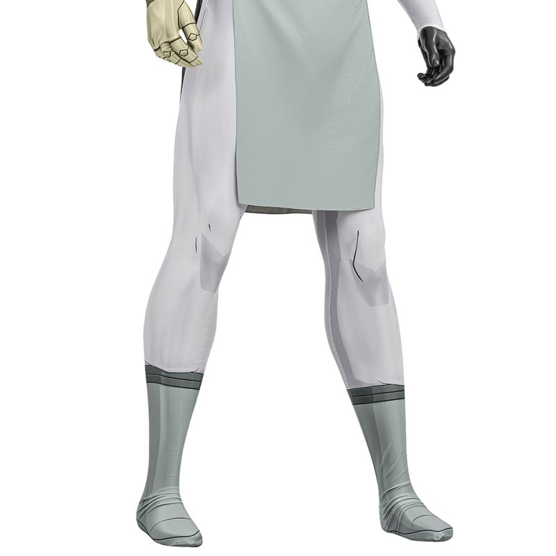 Invincible Thragg Jumpsuit Cosplay Costume Male White Halloween Suit
