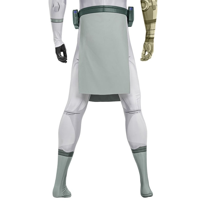 Invincible Thragg Jumpsuit Cosplay Costume Male White Halloween Suit