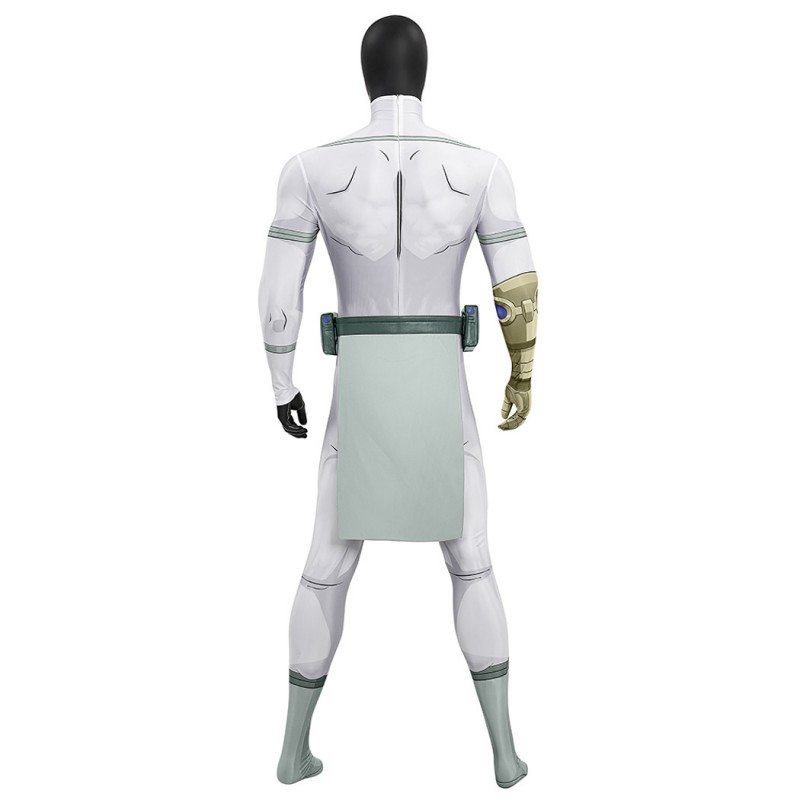 Invincible Thragg Jumpsuit Cosplay Costume Male White Halloween Suit
