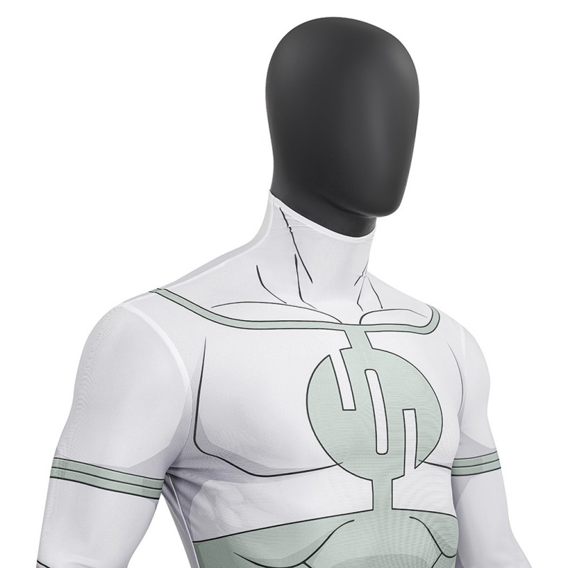 Invincible Thragg Jumpsuit Cosplay Costume Male White Halloween Suit