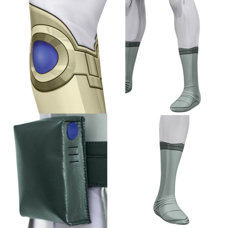 Invincible Thragg Jumpsuit Cosplay Costume Male White Halloween Suit