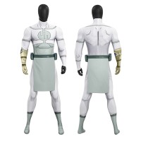 Invincible Thragg Jumpsuit Cosplay Costume Male White Halloween Suit