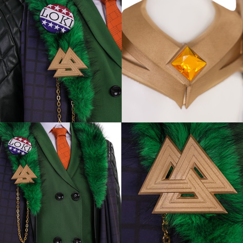 Marvel Rivals Loki Cosplay Costume Presidential Attire Halloween Suit