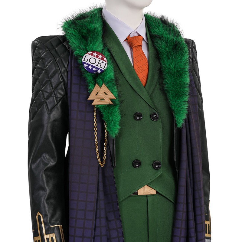 Marvel Rivals Loki Cosplay Costume Presidential Attire Halloween Suit