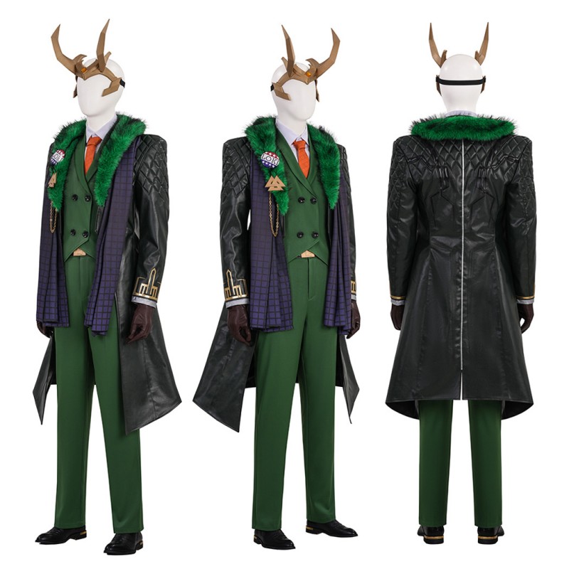Marvel Rivals Loki Cosplay Costume Presidential Attire Halloween Suit