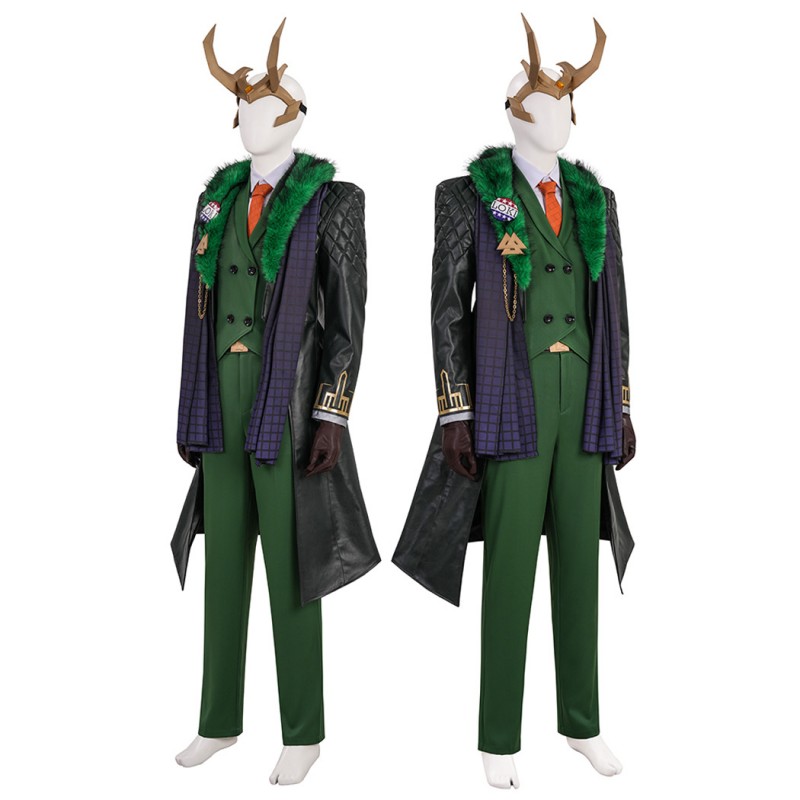 Marvel Rivals Loki Cosplay Costume Presidential Attire Halloween Suit