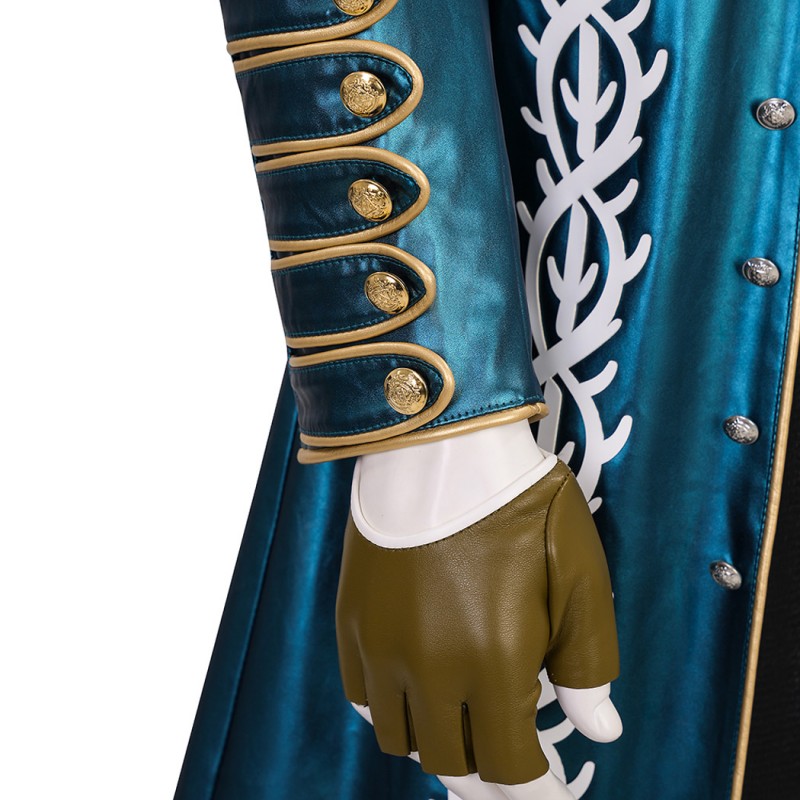 DMC 3 Vergil Costume Devil May Cry Cosplay Suit Blue Jacket Outfits