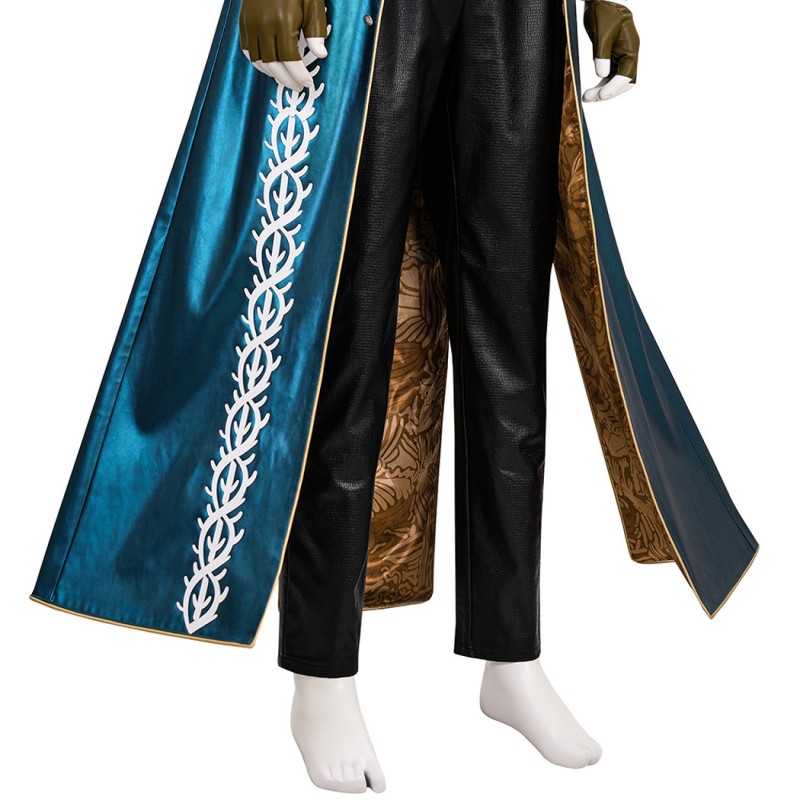 DMC 3 Vergil Costume Devil May Cry Cosplay Suit Blue Jacket Outfits