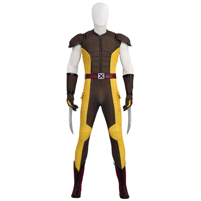 Deadpool 3 Wolverine Cosplay Costume Brown Suit Male Halloween Outfits