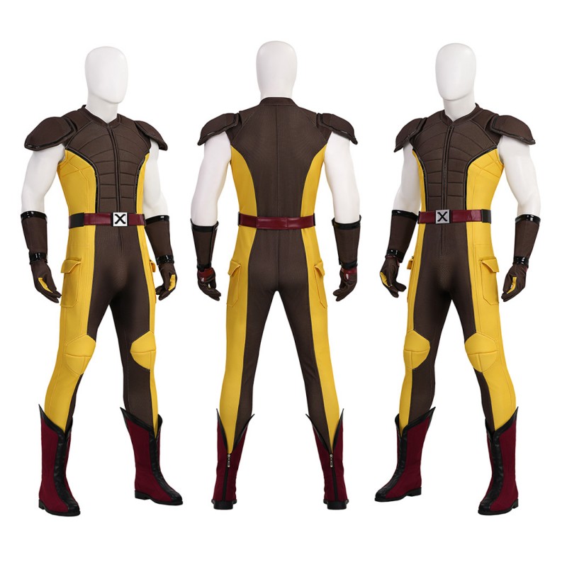 Deadpool 3 Wolverine Cosplay Costume Brown Suit Male Halloween Outfits