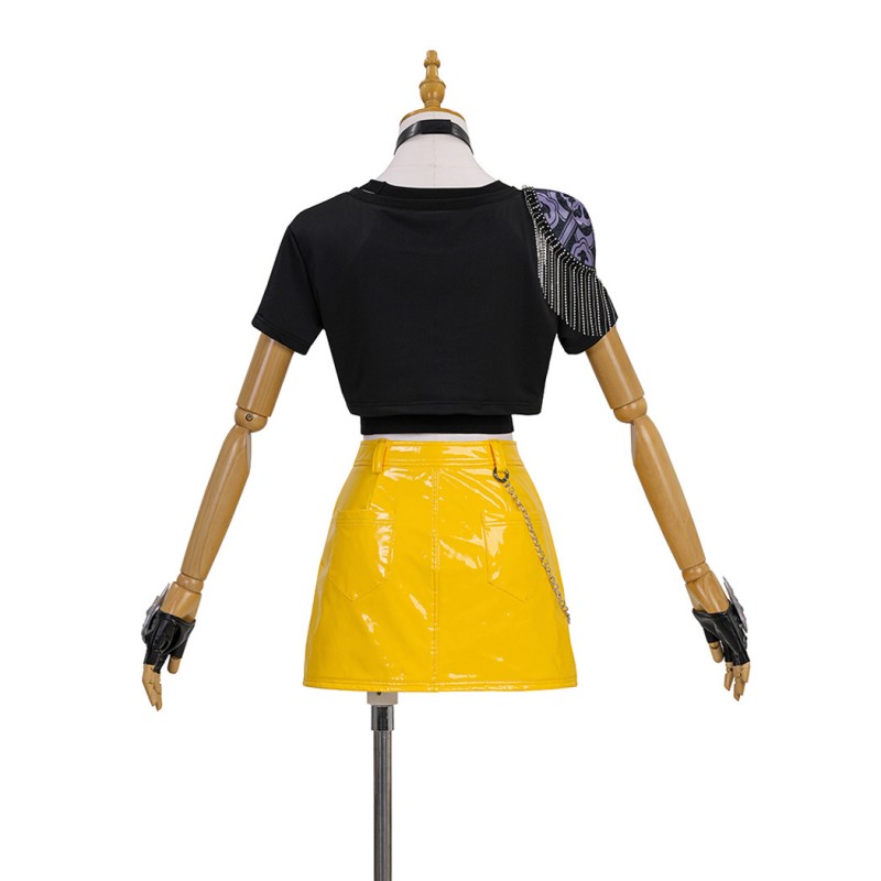 Mira Cosplay Costume KPop Demon Hunters Short Sleeve Halloween Suit