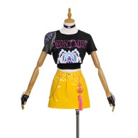 Mira Cosplay Costume KPop Demon Hunters Short Sleeve Halloween Suit