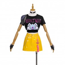 Mira Cosplay Costume KPop Demon Hunters Short Sleeve Halloween Suit