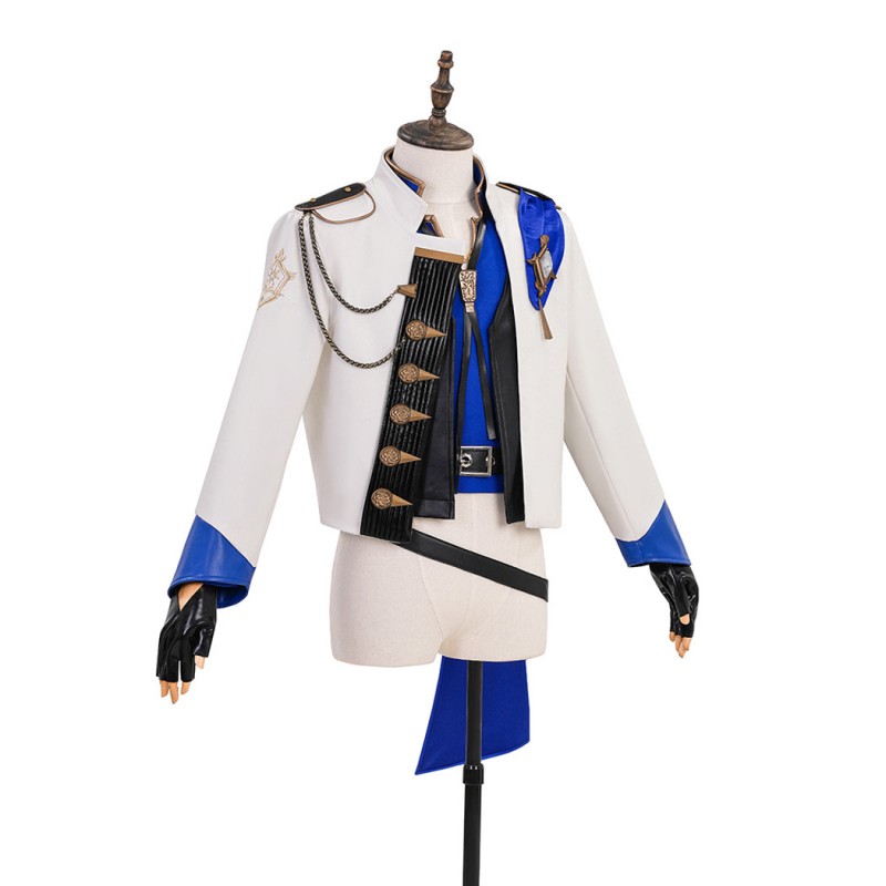Final Fantasy XIV Seneschal Princes Costume FF14 Cosplay Suit Blue Jacket