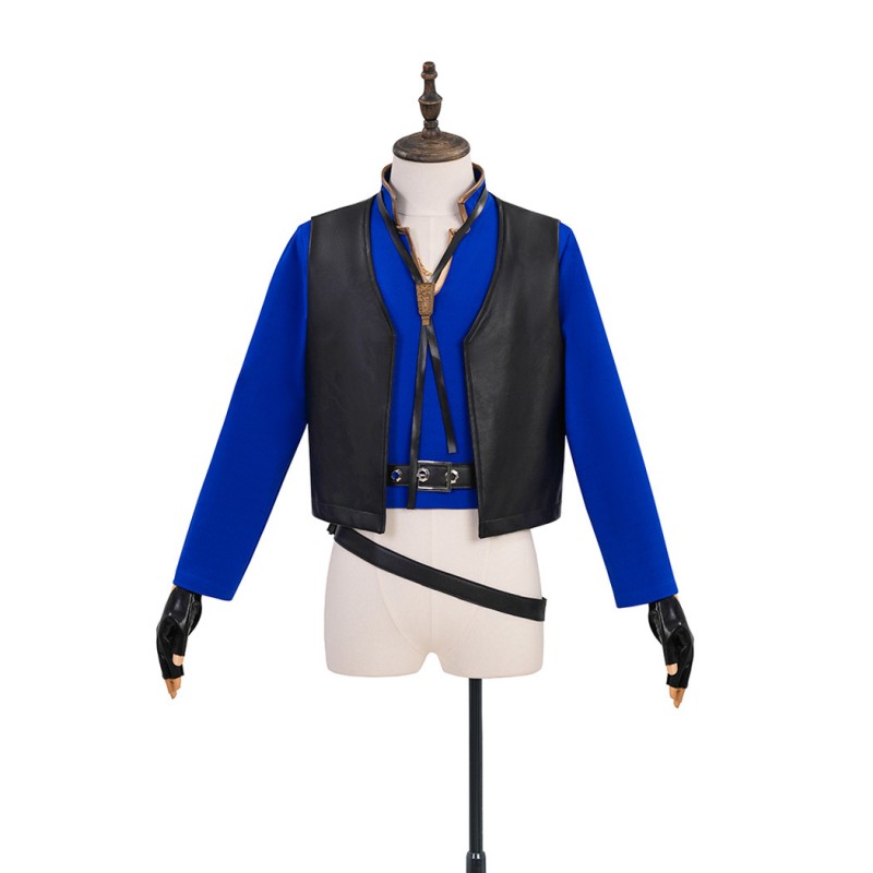 Final Fantasy XIV Seneschal Princes Costume FF14 Cosplay Suit Blue Jacket