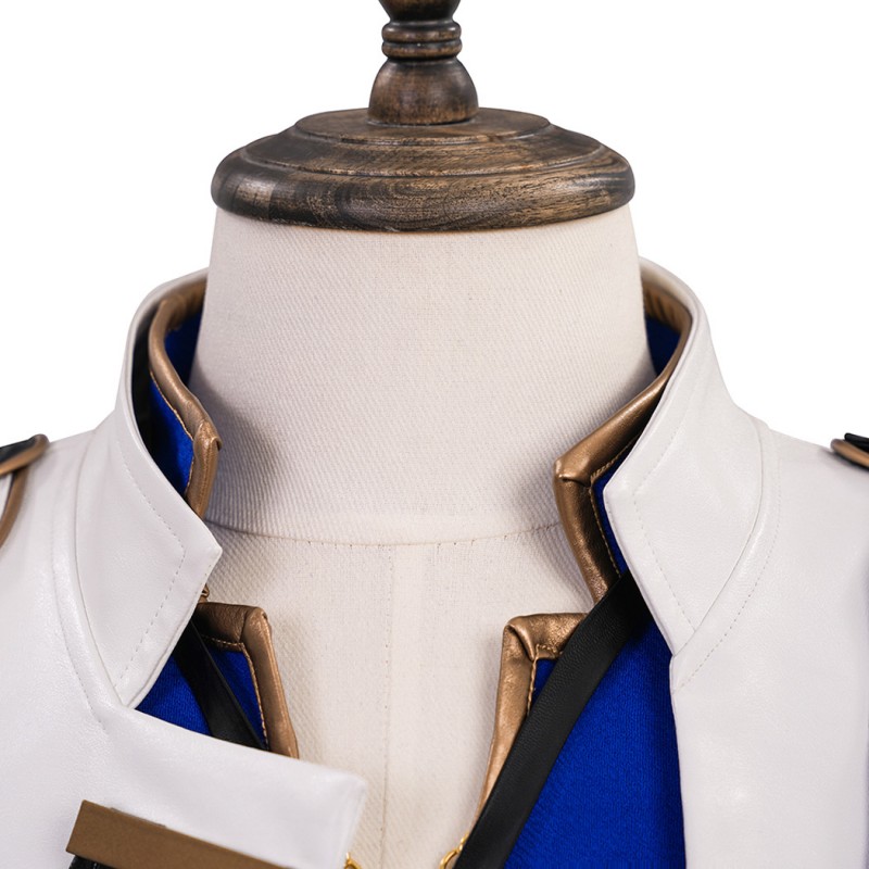 Final Fantasy XIV Seneschal Princes Costume FF14 Cosplay Suit Blue Jacket