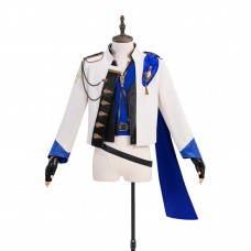 Final Fantasy XIV Seneschal Princes Costume FF14 Cosplay Suit Blue Jacket