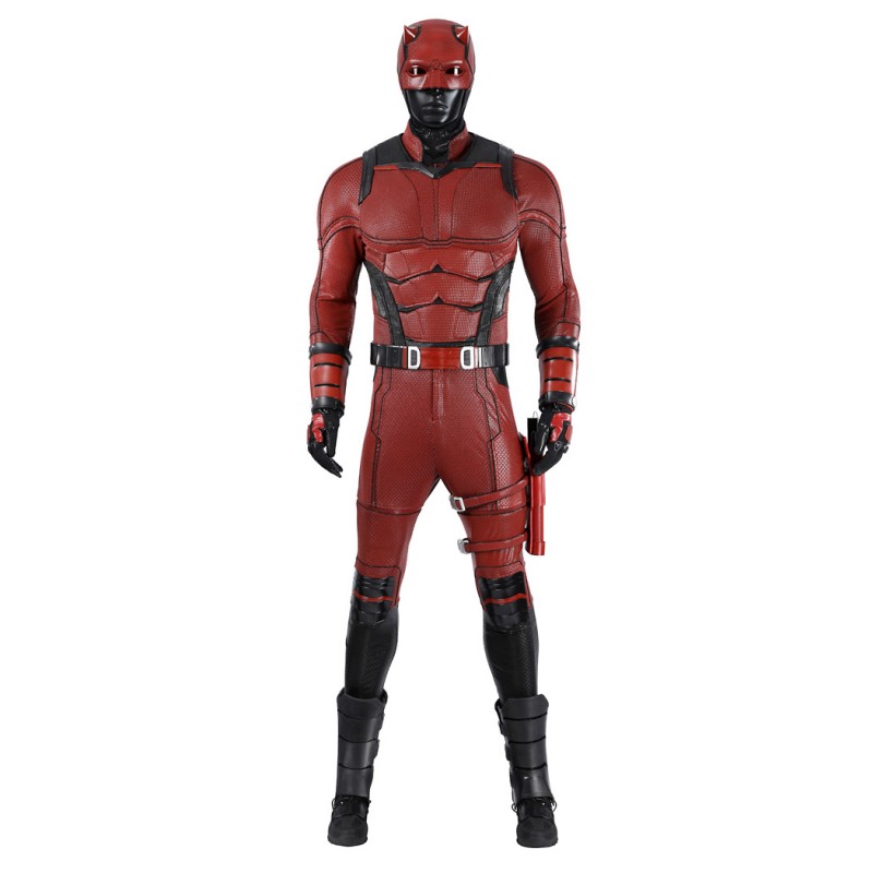 Daredevil Born Again Red Suit Matthew Murdock Cosplay Costume Deluxe Set