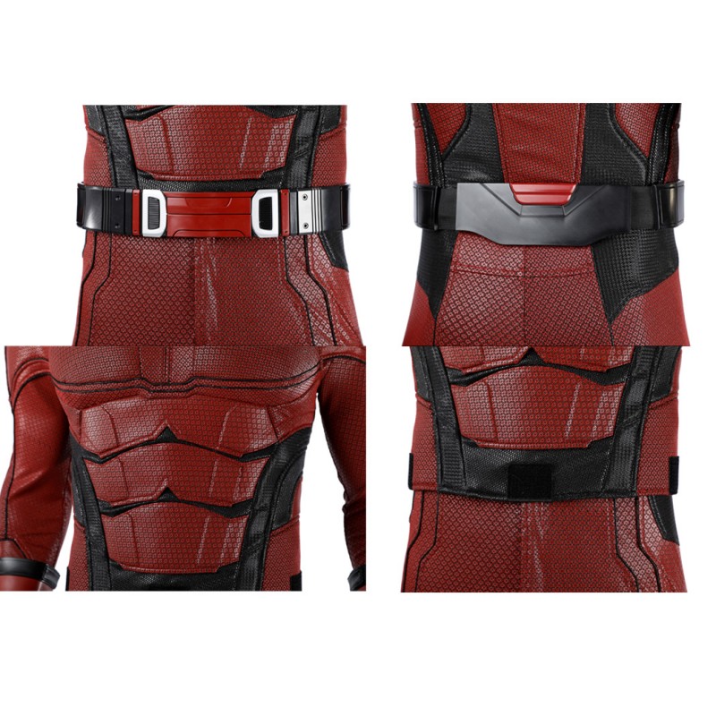 Daredevil Born Again Red Suit Matthew Murdock Cosplay Costume Deluxe Set