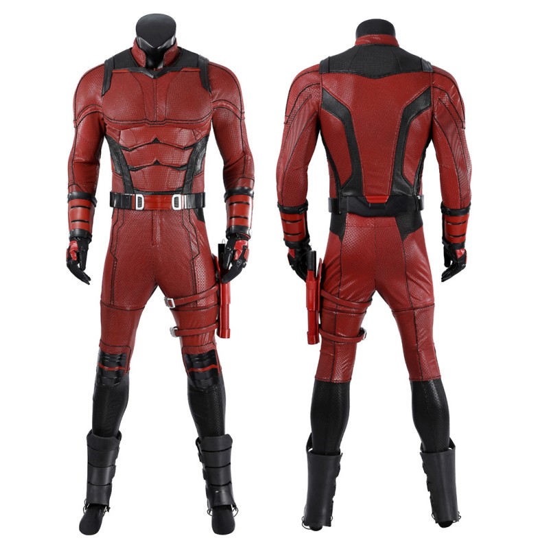 Daredevil Born Again Red Suit Matthew Murdock Cosplay Costume Deluxe Set