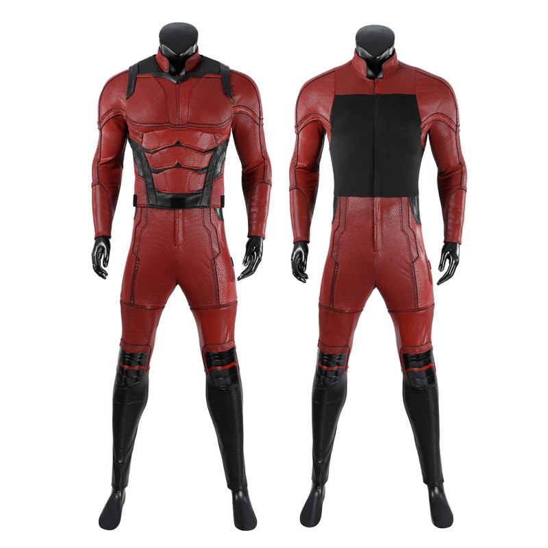 Daredevil Born Again Red Suit Matthew Murdock Cosplay Costume Deluxe Set