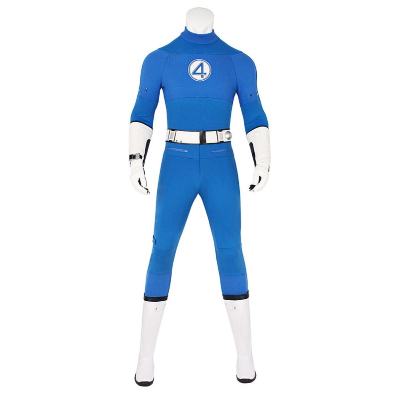 Fantastic Four Mister Fantastic Cosplay Costume Reed Richards Blue Halloween Suit