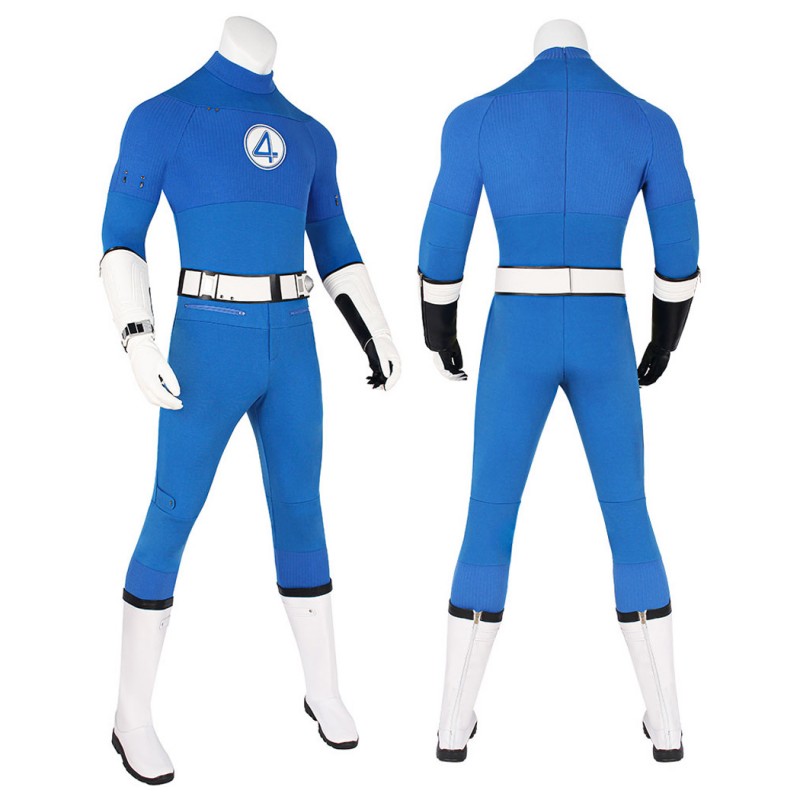 Fantastic Four Mister Fantastic Cosplay Costume Reed Richards Blue Halloween Suit