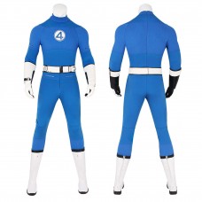Fantastic Four Mister Fantastic Cosplay Costume Reed Richards Blue Halloween Suit
